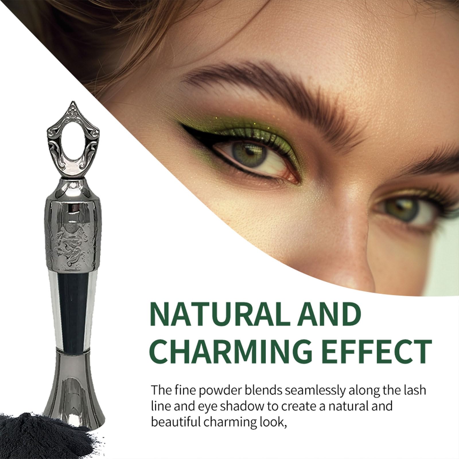 Natural Handmade Powder Eyeliner - Easy to Apply & Long-Lasting Vegan Eye Makeup for Everyday Wear & Special Occasions