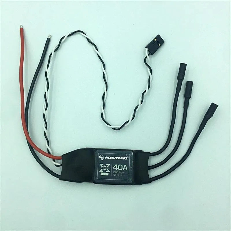 Hobbywing XRotor 40A APAC Brushless ESC for RC Multicopters - 2-6S Compatible with Motor Wire | Perfect for FPV Racing Drones and Aerial Photography