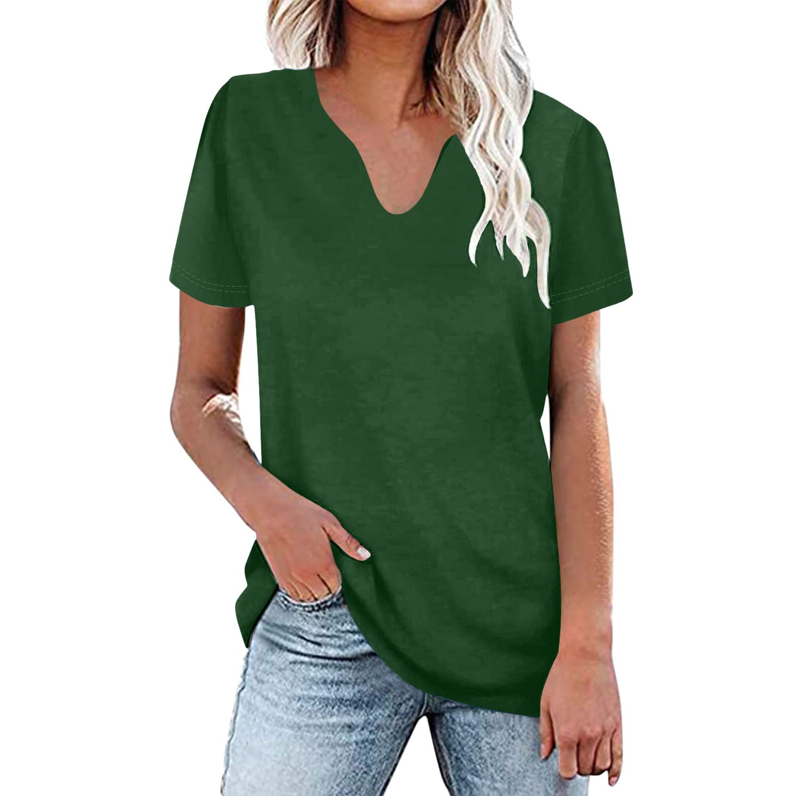 Women's Summer Loose Casual Short Sleeve Chiffon T-Shirt Blouse - Breathable Cute Tops for Women - Perfect for Beach Outings, Date Nights & Casual Wear