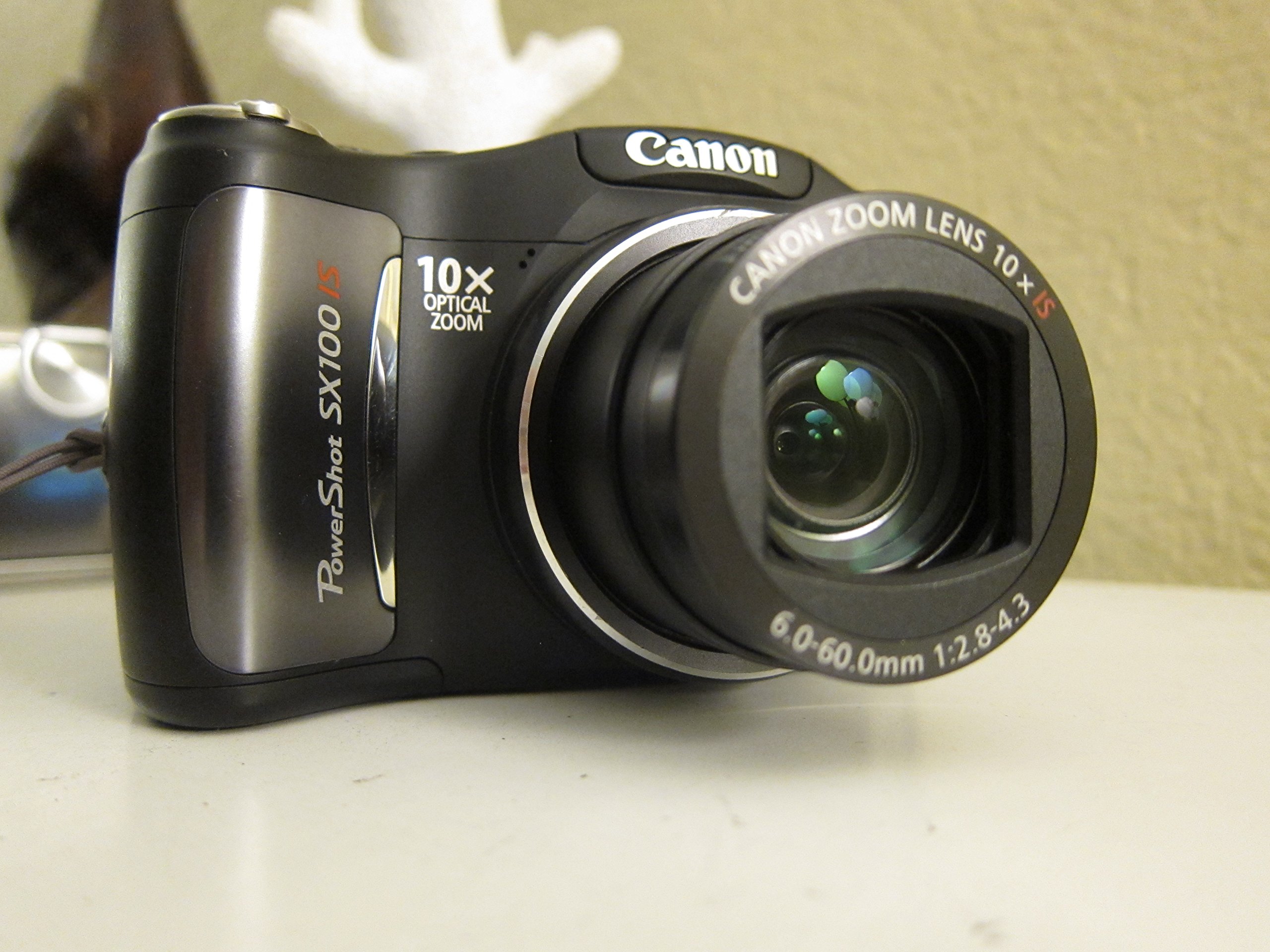 Canon PowerShot SX100IS 8MP Digital Camera with 10x Optical Zoom & Image Stabilization (Black) - Perfect for Travel Photography, Family Events & Outdoor Adventures