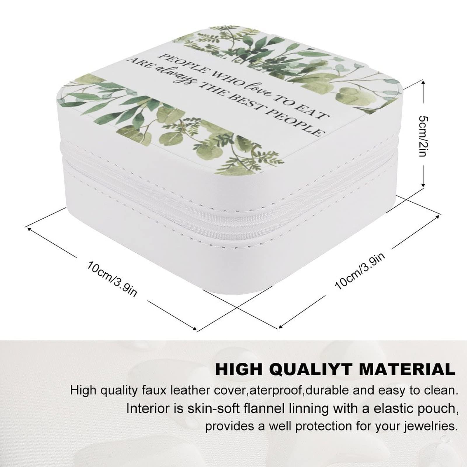 Elegant PU Jewelry Box - Portable Travel Case for Rings, Earrings, Necklaces & Bracelets - Compact Organizer & Display Storage Holder - Perfect for Travel, Gifts & Daily Jewelry Organization