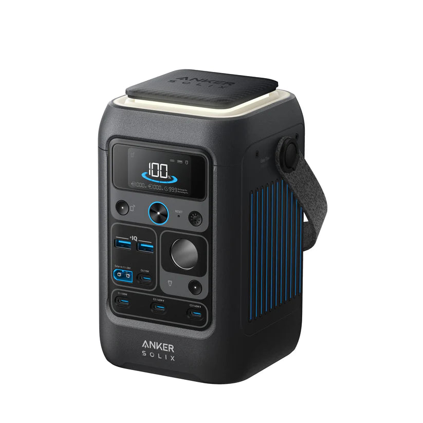 Anker SOLIX C300 288Wh/300W Portable Power Station - 90,000mAh Backup Battery for Camping, RV Trips & Emergency Power Outages