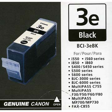 Canon BCI-3eBK Black Ink Cartridge - High-Quality Replacement for Canon Printers | Perfect for Home, Office & Photo Printing