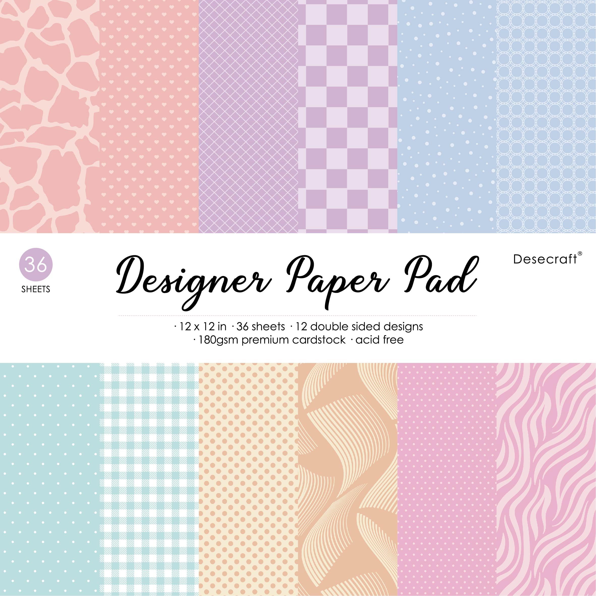 12x12 Inch Pastel Easter Scrapbooking Paper - 36 Sheets Premium Cardstock for Card Making, Journaling, Planner, Origami & Scrapbook Backgrounds - Perfect for DIY Crafts, Easter Decorations and Memory Keeping Projects
