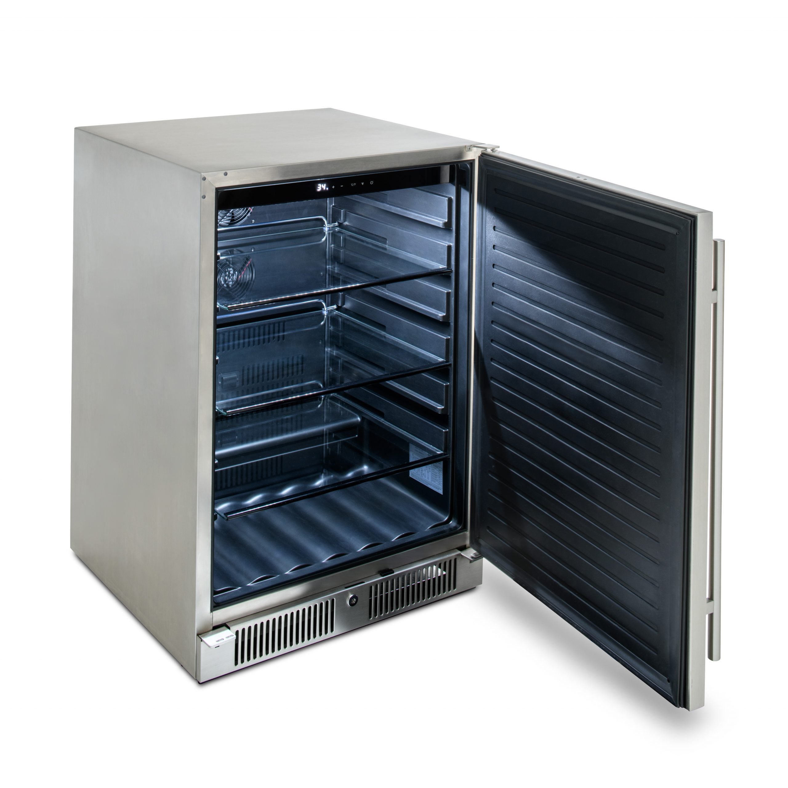 Blaze 24 Inch Outdoor Solid Door Refrigerator 5.5 Cubic Feet - Perfect for Patio, Backyard, and Outdoor Kitchen Use