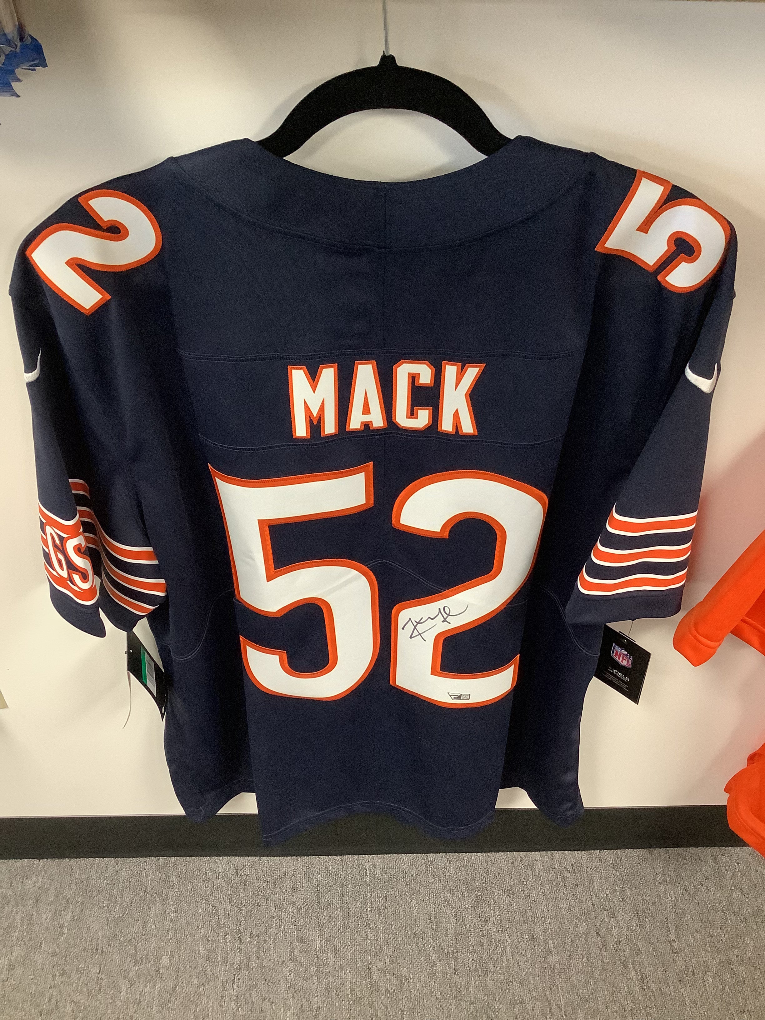Khalil Mack Chicago Bears Nike Fanatics Autographed Football Jersey - Authentic Signed NFL Jersey for Collectors & Fans - Perfect for Game Day, Memorabilia Display & Gifts