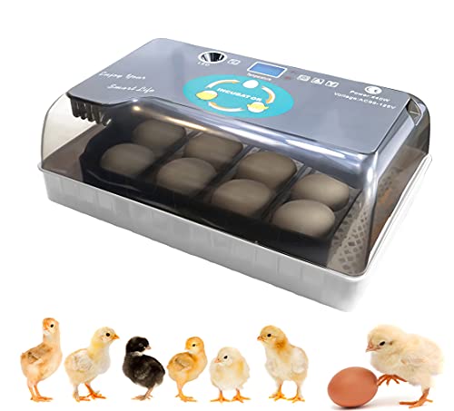 Automatic Egg Incubator for 9-35 Eggs - Digital Poultry Hatcher with Temperature Control & Auto Turning - Ideal for Chicken, Duck, Quail, Goose Eggs - Perfect for Home Farming, Classroom Education & Bird Breeding Projects