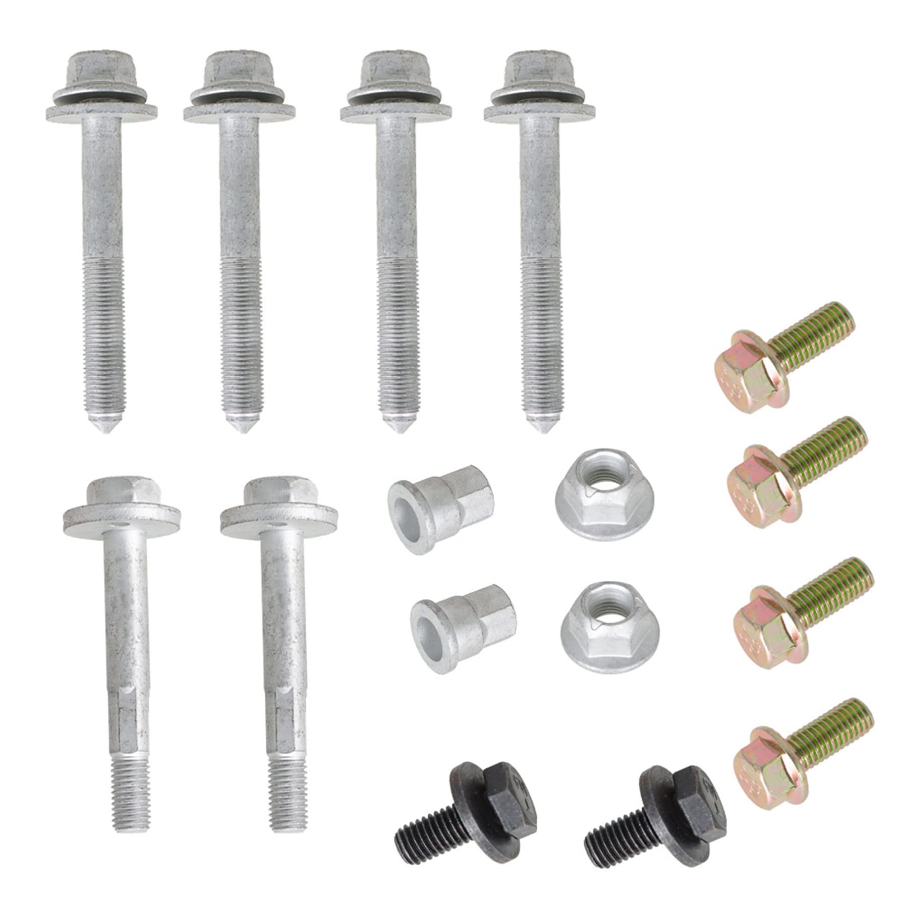 GXYWADY Rear Crossmember Subframe Bolt Kit Replacement for Jeep Compass, Patriot, Dodge Caliber 2007-2017 - OEM 68211932AB 6508510AA 6508486AA 6508487AA 6104711AA 68211933AB - Perfect for Off-Road Repairs & Suspension Maintenance
