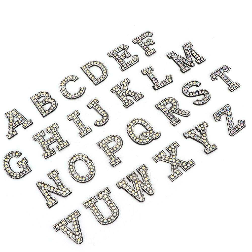 26Pcs Durable Faux Rhinestone Clothes Patches - Iron-On Bag Accessories for DIY Fashion & Clothing Customization (Perfect for Jackets, Jeans, Backpacks & Denim Upcycling)