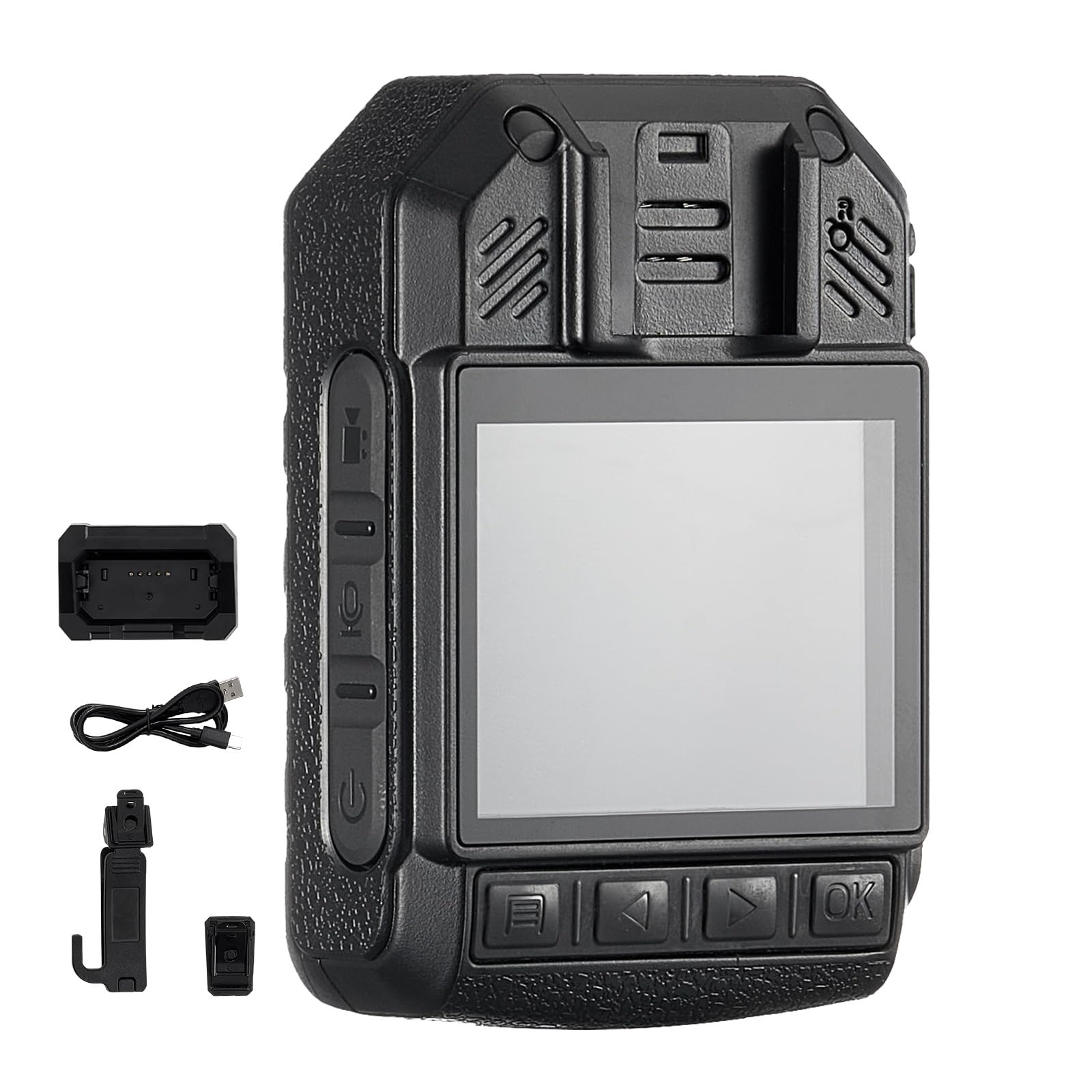 VEVOR 1440P HD Police Body Camera with Audio Video Recording, 64GB Storage, 3500mAh Battery, 2
