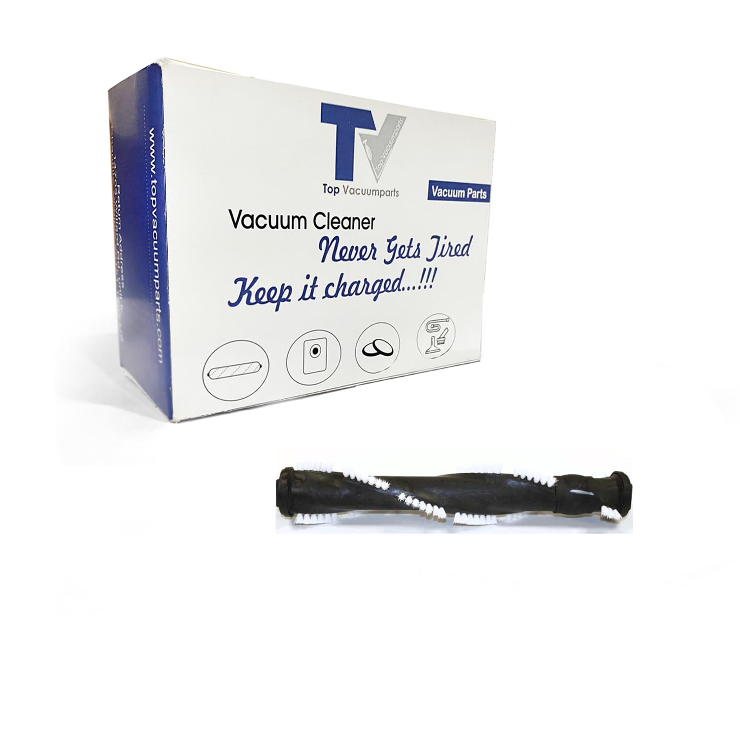 UH70100 Vacuum Brushroll - White Nylon Bristles Replacement for UH70120 | Home Cleaning