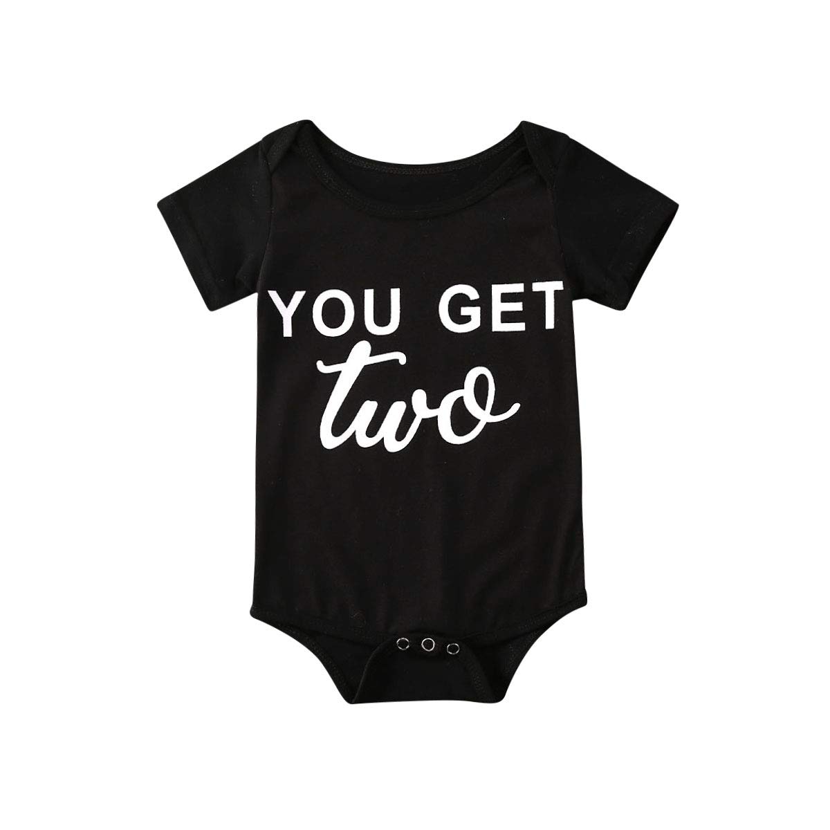 KMBANGI Newborn Baby Boy & Girl Cotton Romper Bodysuit - Cute Letter Print Short Sleeve Outfit for Summer | Perfect for Playdates, Photo Shoots & Everyday Wear
