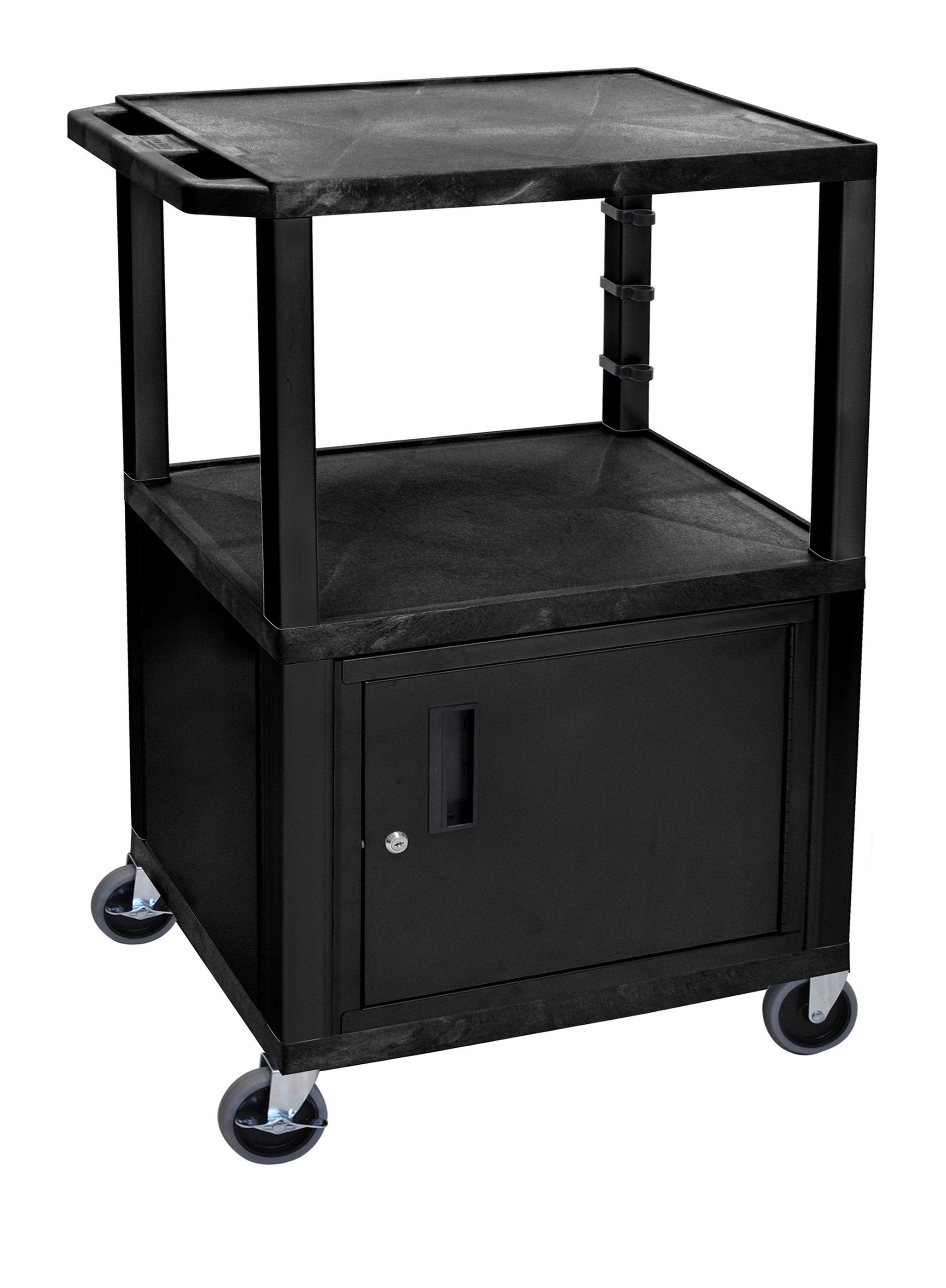 Luxor Black Tuffy 3-Shelf 42