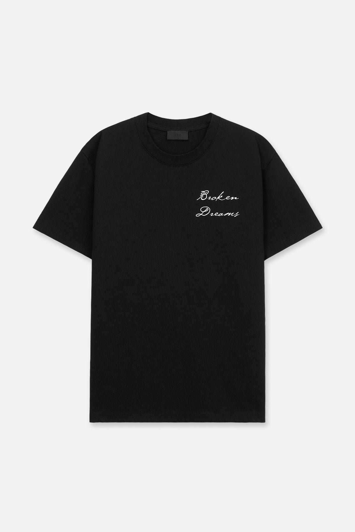 LIAM TEE | Black Collegiate Broken Dreams Graphic T-Shirt for Men - Casual Streetwear & College Fashion for Everyday Wear