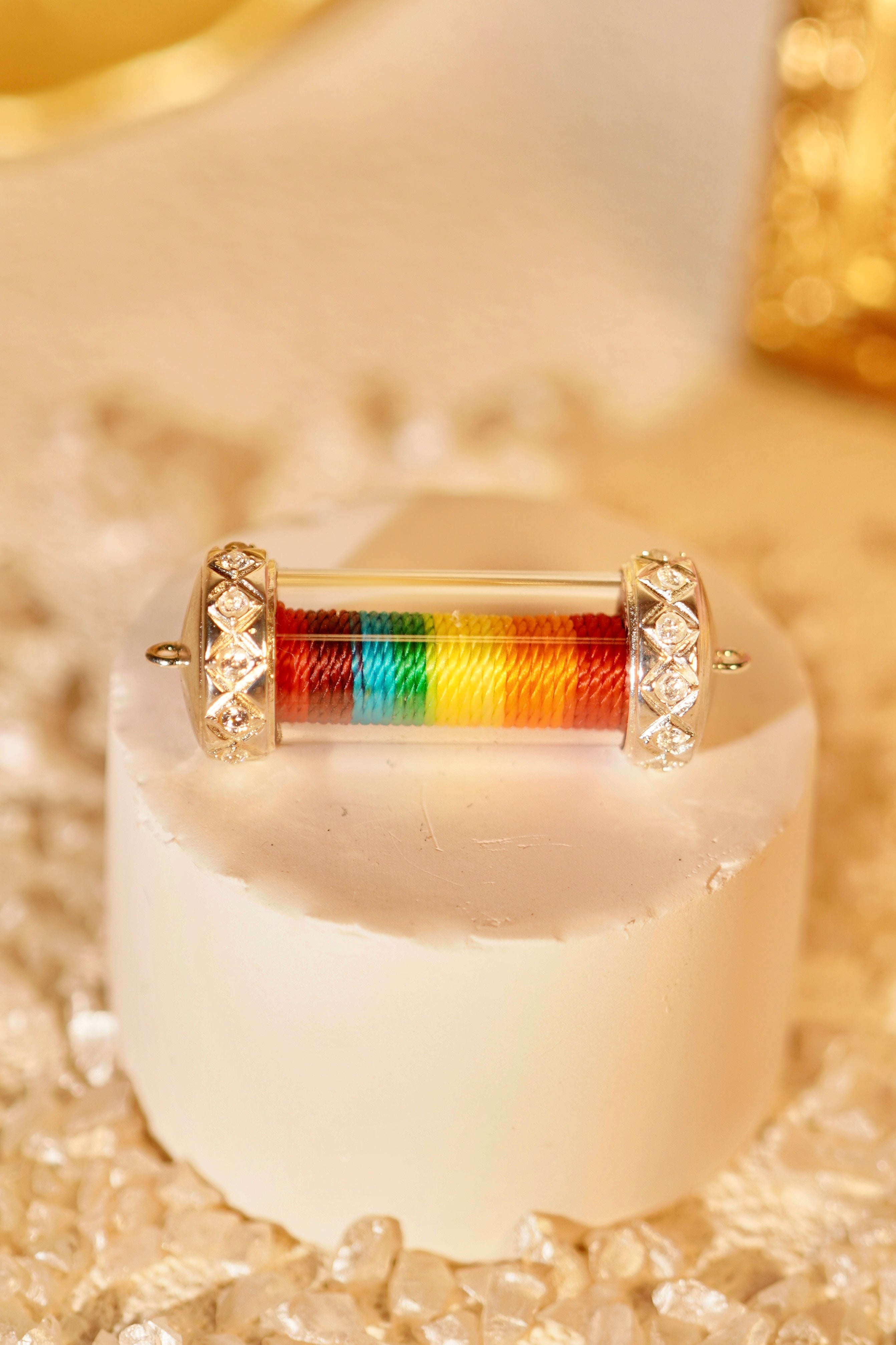 Prismatic Fortune Amulet - Lucky Crystal Pendant for Wealth & Success | Perfect for Meditation, Feng Shui & Spiritual Protection