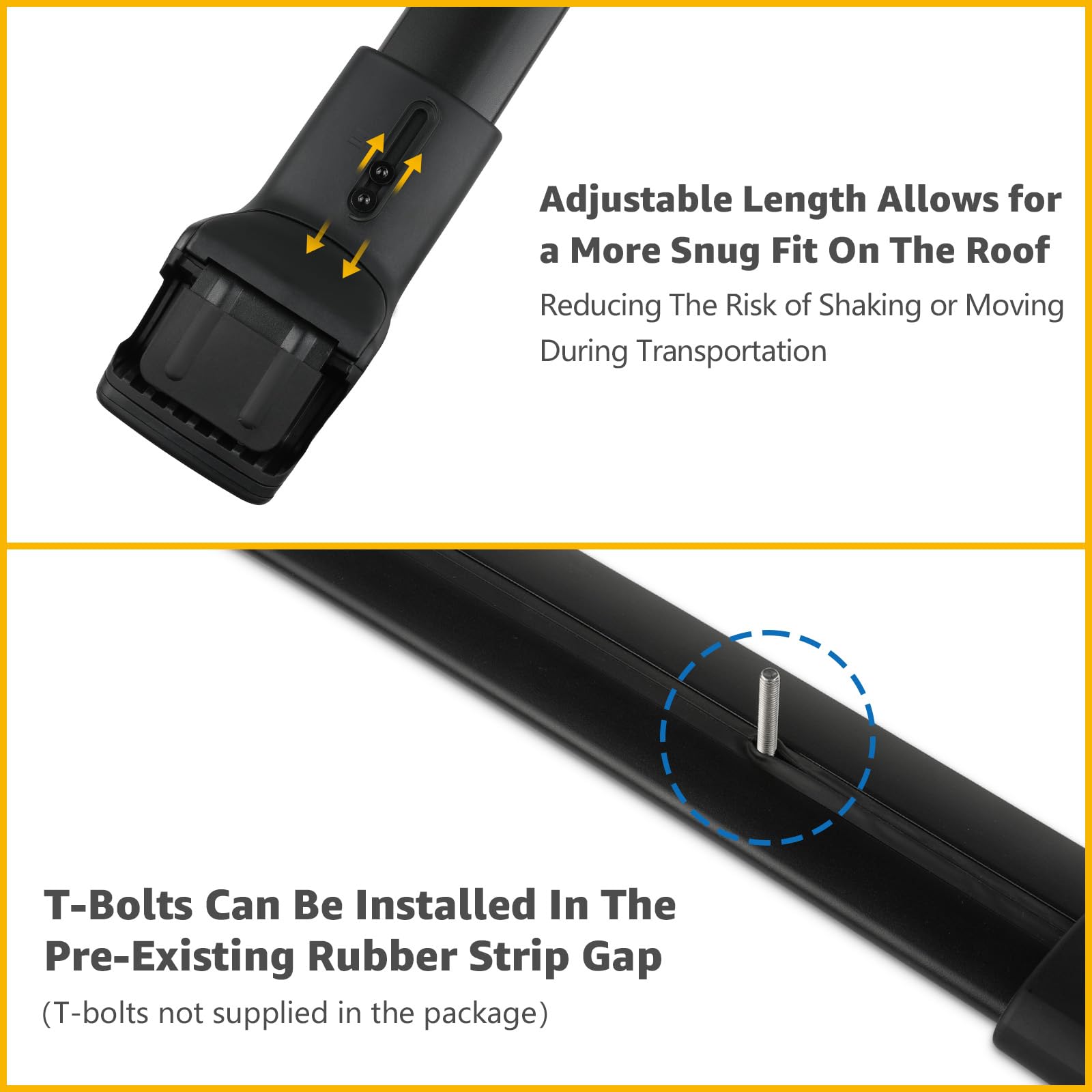 Heavy Duty Aluminum Roof Rack Cross Bars for Subaru Forester Wilderness 2022-2024 - 300 lbs Capacity, Adjustable & Anti-Theft Lock - Perfect for Carrying Bikes, Snowboards, Luggage on Road Trips & Outdoor Adventures