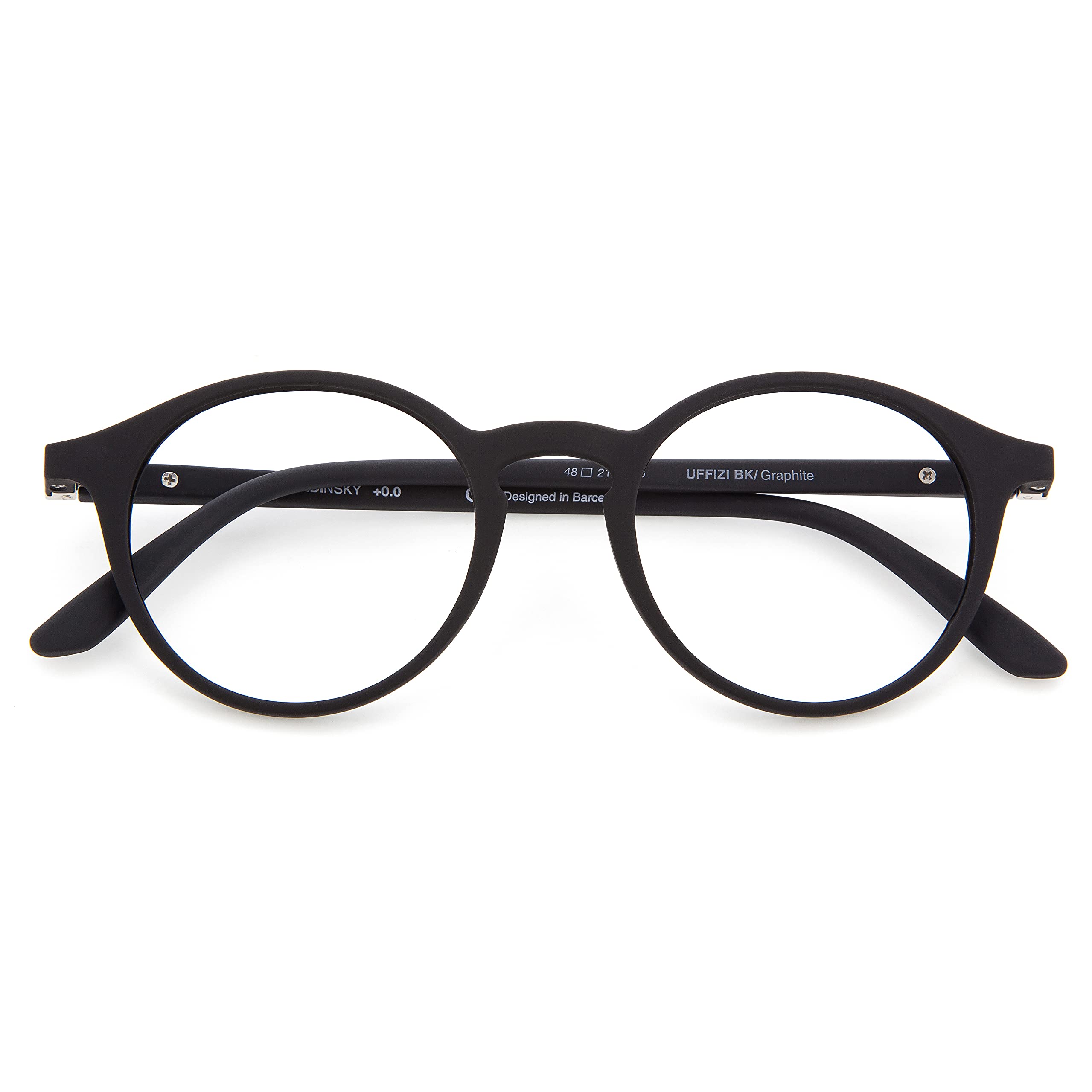 DIDINSKY Blue Light Blocking Reading Glasses for Men & Women - Flexible Rubber Touch Temple, Anti Glare Computer Readers (Graphite 0.0) - Perfect for Office Work, Screen Time & Night Reading