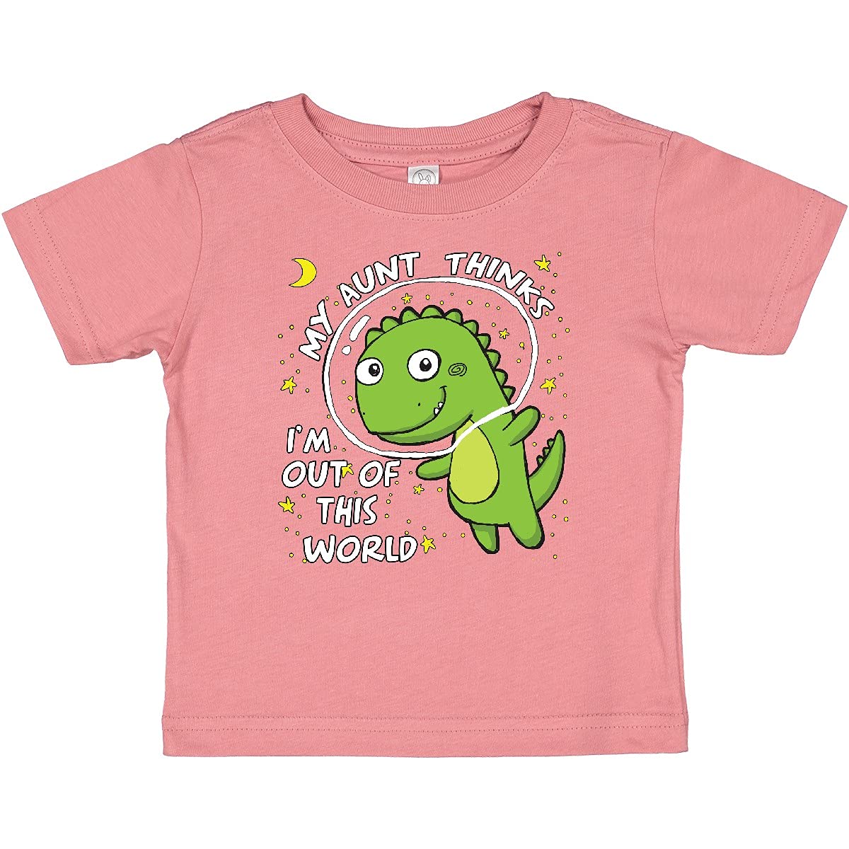 Inktastic My Aunt Dinosaur Baby T-Shirt - Cute Dinosaur Graphic Tee for Toddlers - Perfect Gift for Nieces & Auntie Lovers - Great for Playdates, Birthday Parties & Family Photos