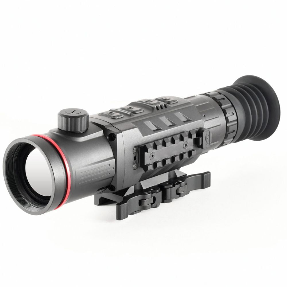 iRay Rico Pro 640 Variable 25/50mm Thermal Weapon Sight - High Precision Night Vision Scope for Hunting, Tactical & Outdoor Shooting