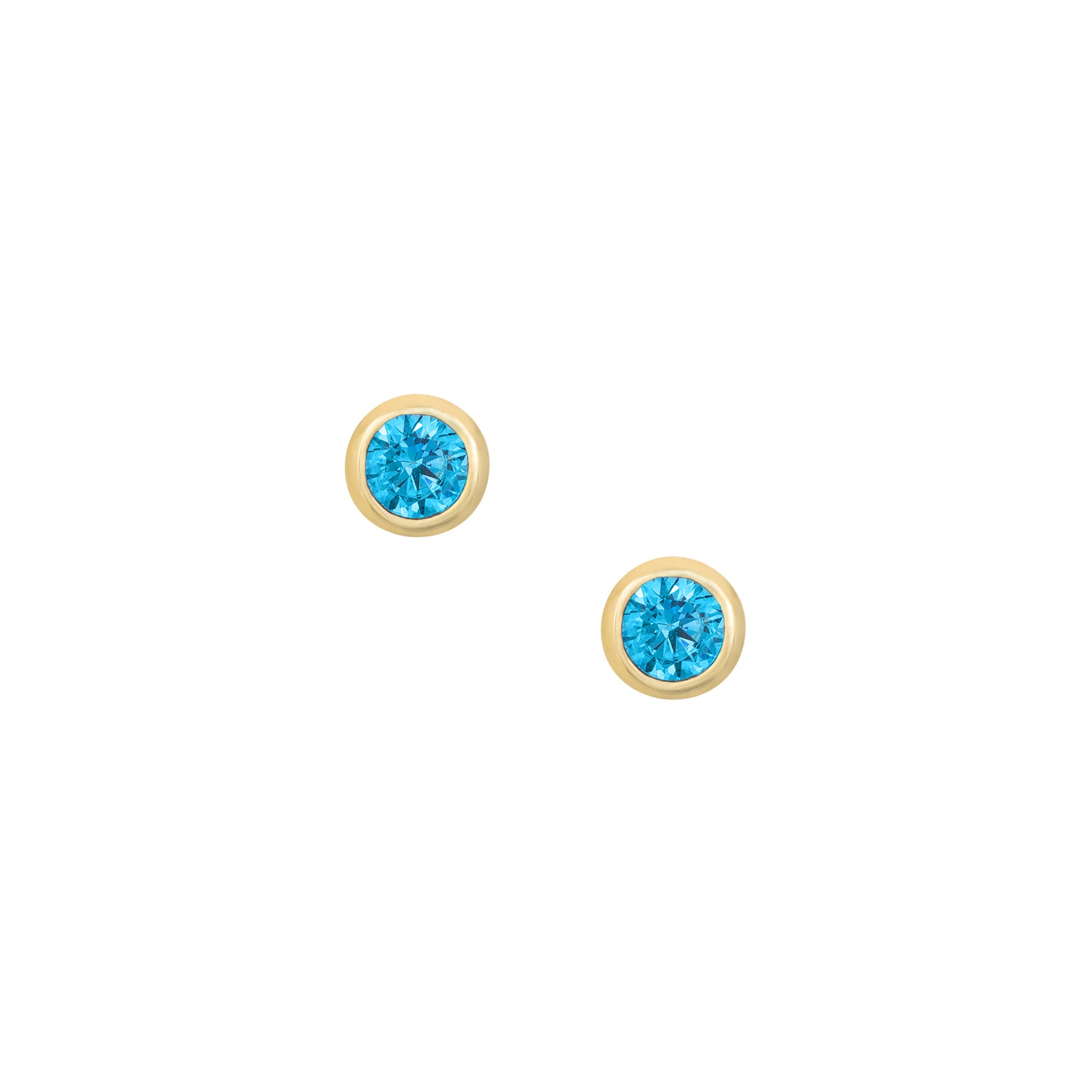 Elara Stud Earrings for Women - Aqua Blue Crystal Rhinestone Studs - Perfect for Parties, Weddings & Everyday Wear