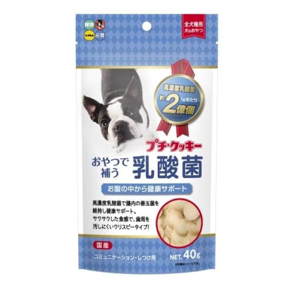 Hipet Petite Cookie with Lactic Acid Bacteria - Probiotic Dog Treats for Small Dogs, 40g - Supports Digestion & Immune Health - Perfect for Training Rewards and Daily Snacks