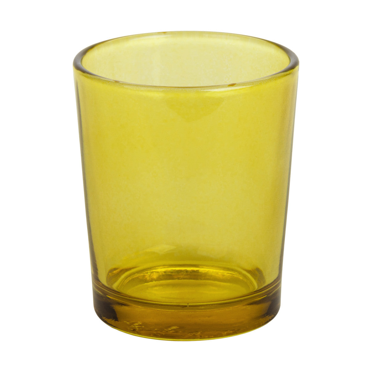 10 Pack Yellow Glass Votive Candle Holders - Elegant Table Centerpieces for Christmas, Wedding, Anniversary, Party & Home Decor - Perfect for Romantic Dinners, Holiday Celebrations and Special Events