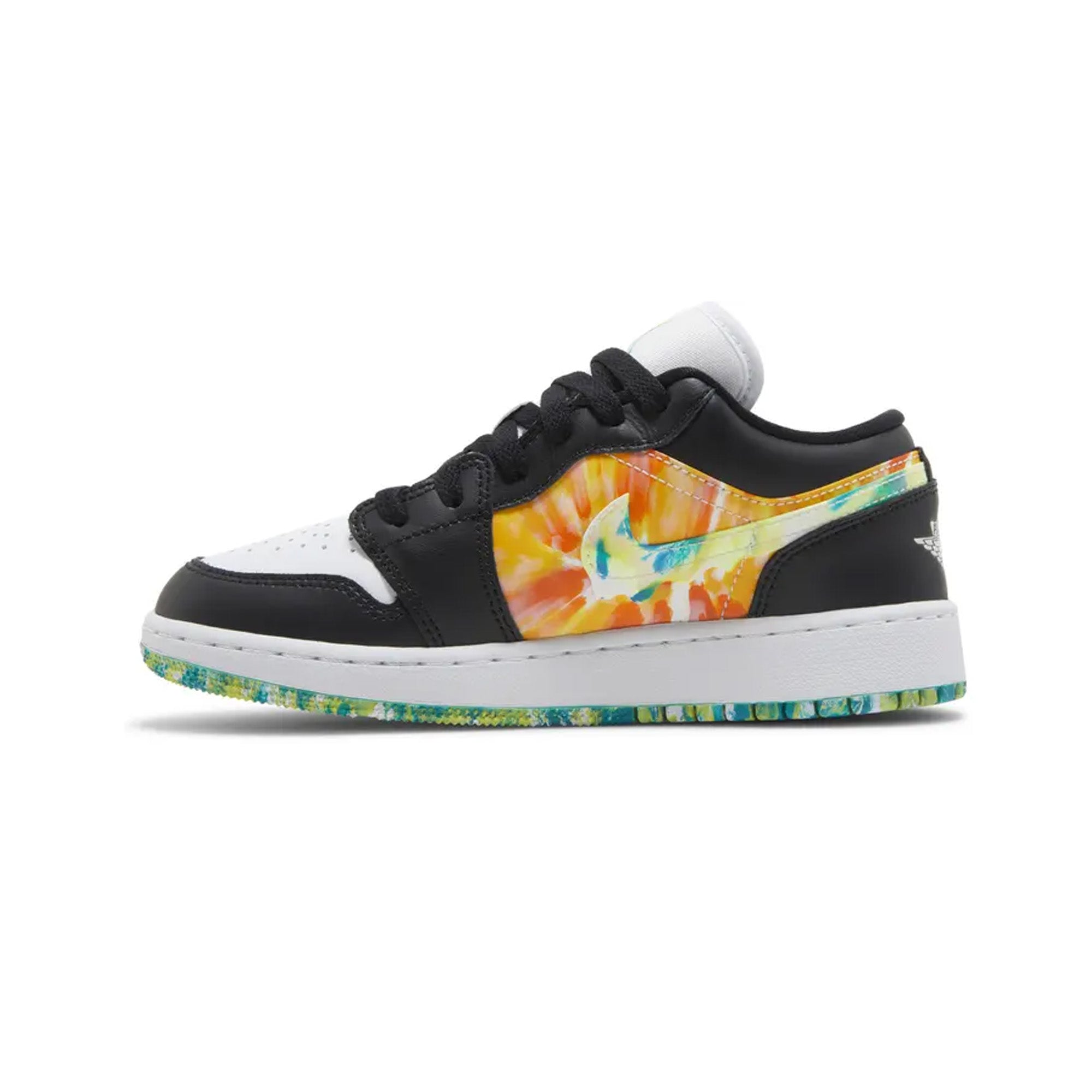 Air Jordan 1 Low 'Tie Dye' GS Sneakers for Girls (2022) - Comfortable Basketball Shoes for School, Sports & Casual Wear