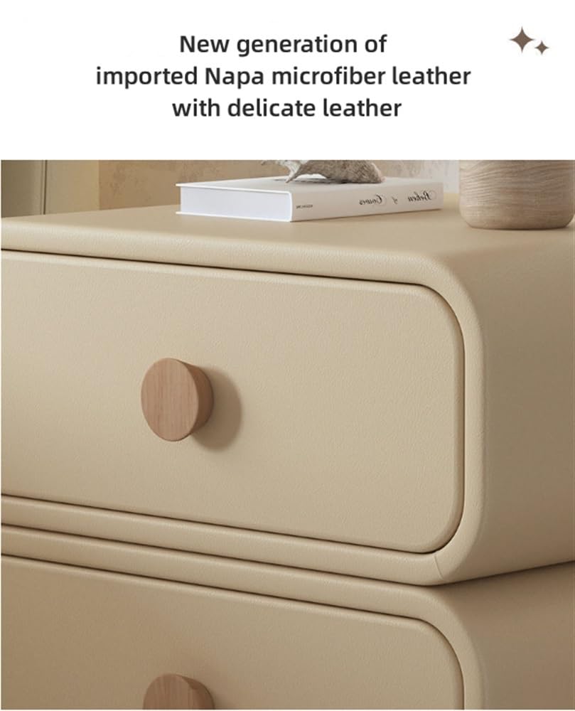 Modern White Wooden Bedside Table with Drawer - Simple Nightstand for Bedroom, Living Room - 19.7 x 15.7 x 19.7 Inches - Perfect for Small Spaces, Apartment Decor & Storage Solutions