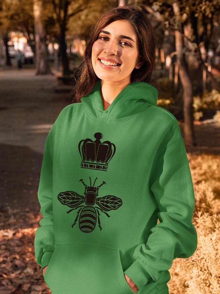 Bee Crown Hoodie for Women - Smartprints Fashion for Casual Wear