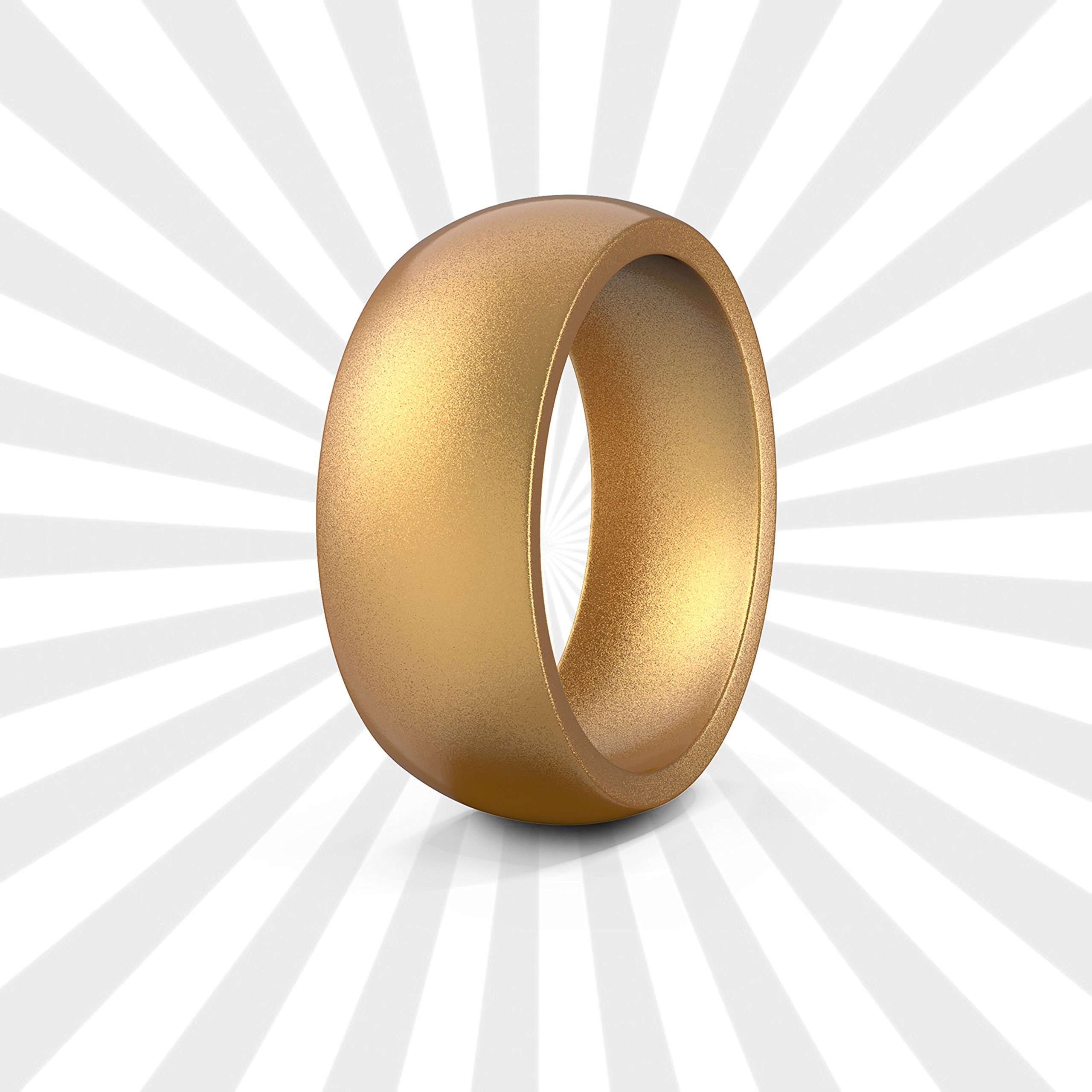 Silicone Wedding Bands for Men & Women - Comfortable, Durable, Non-Slip Rubber Rings for Gym, Workout, Swimming & Outdoor Activities
