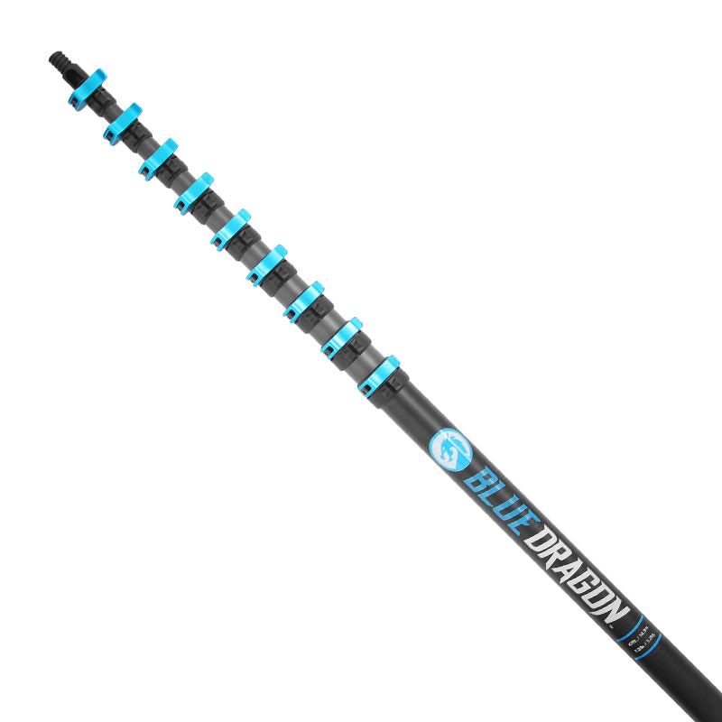 Blue Dragon Water Fed Pole - Professional Window Cleaning Pole for High-Rise Buildings & Hard-to-Reach Areas | Lightweight & Durable | Perfect for Commercial & Residential Use