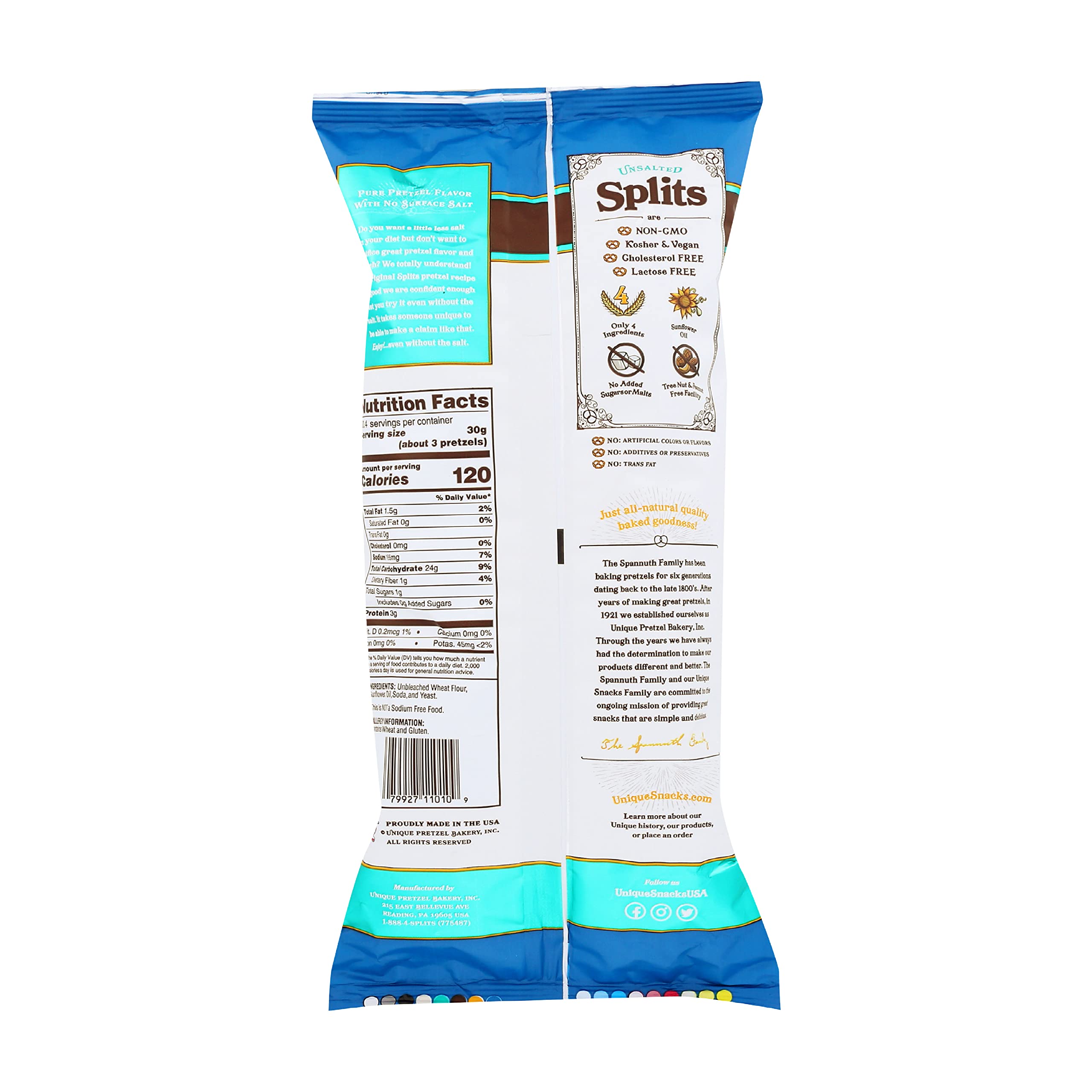Unsalted Split Peas Snacks | Vegan, Homestyle Baked, OU Kosher Certified & Non-GMO | 11oz Bag (Pack of 3) | Perfect for Healthy Snacking, Road Trips & Office Breaks