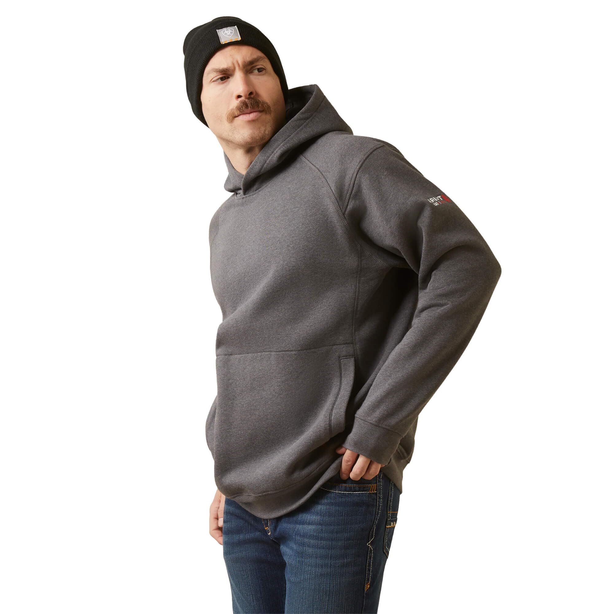 Ariat Men's FR (Flame Resistant) Pullover Hoodie - Comfortable Workwear for Outdoor Jobs & Casual Wear