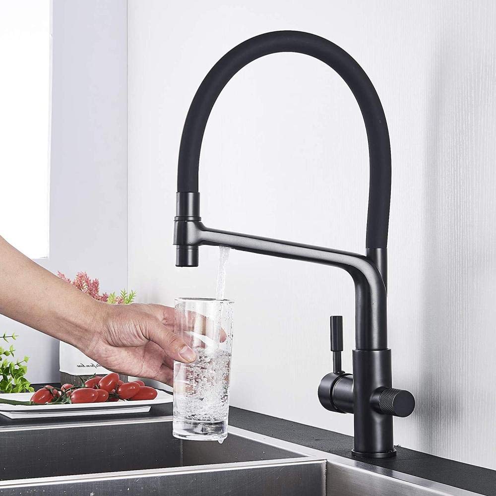 360° Rotating Brass Kitchen Sink Mixer Tap with Crockery Shower - High-Quality Drinking Water Faucet for Modern Home & Restaurant Use