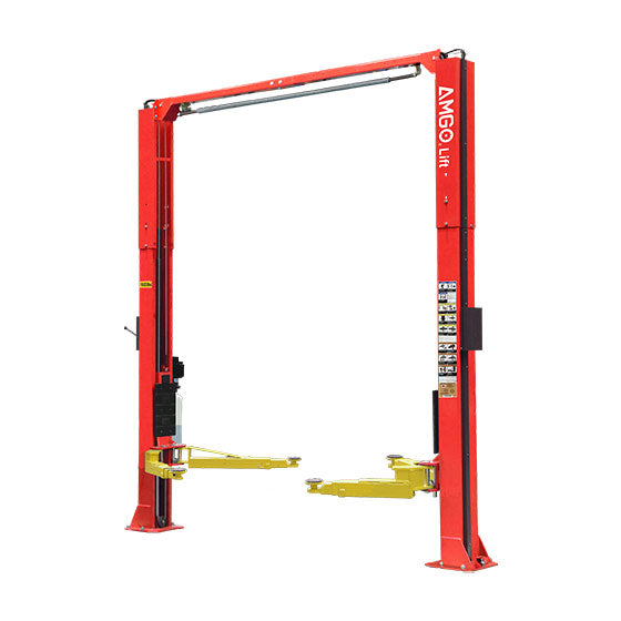 AMGO OH 10 Two Post Hydraulic Lift 9000lbs Capacity - Professional Auto Repair Shop Equipment for Car Lifting & Maintenance