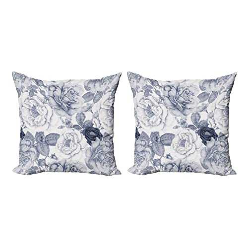 Blue Grey and White