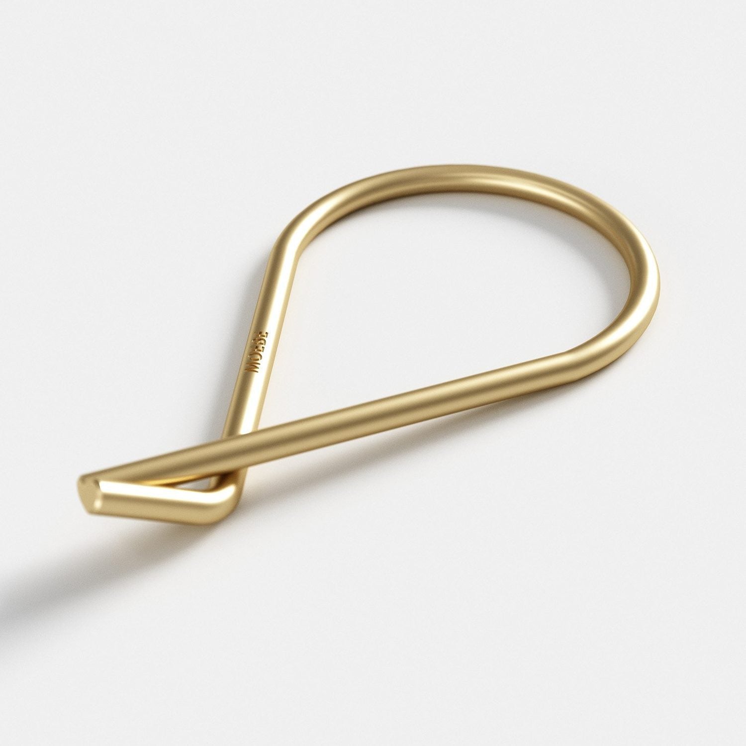 MOEBE Premium Brass Keyring - 3.8cm (1.5 Inch) Durable Metal Key Holder for Home, Office & Travel Accessories