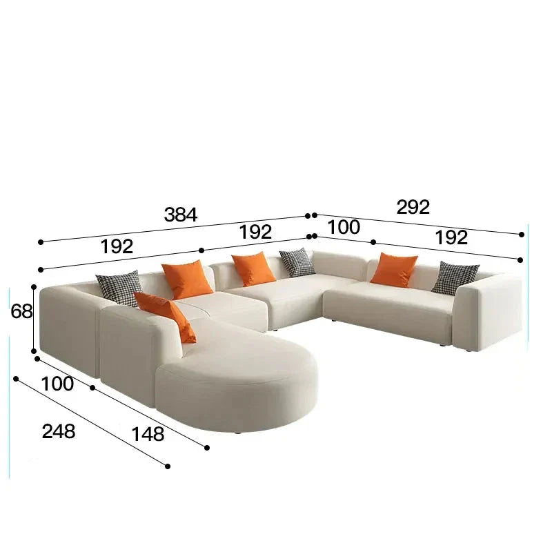 Modern Corner Sectional Lazy Floor Sofa - Comfortable Chaise Lounge for Small Spaces, Living Room, Bedroom, or Home Theater - Soft Fabric & Stylish Design for Relaxing, Lounging, and Entertaining