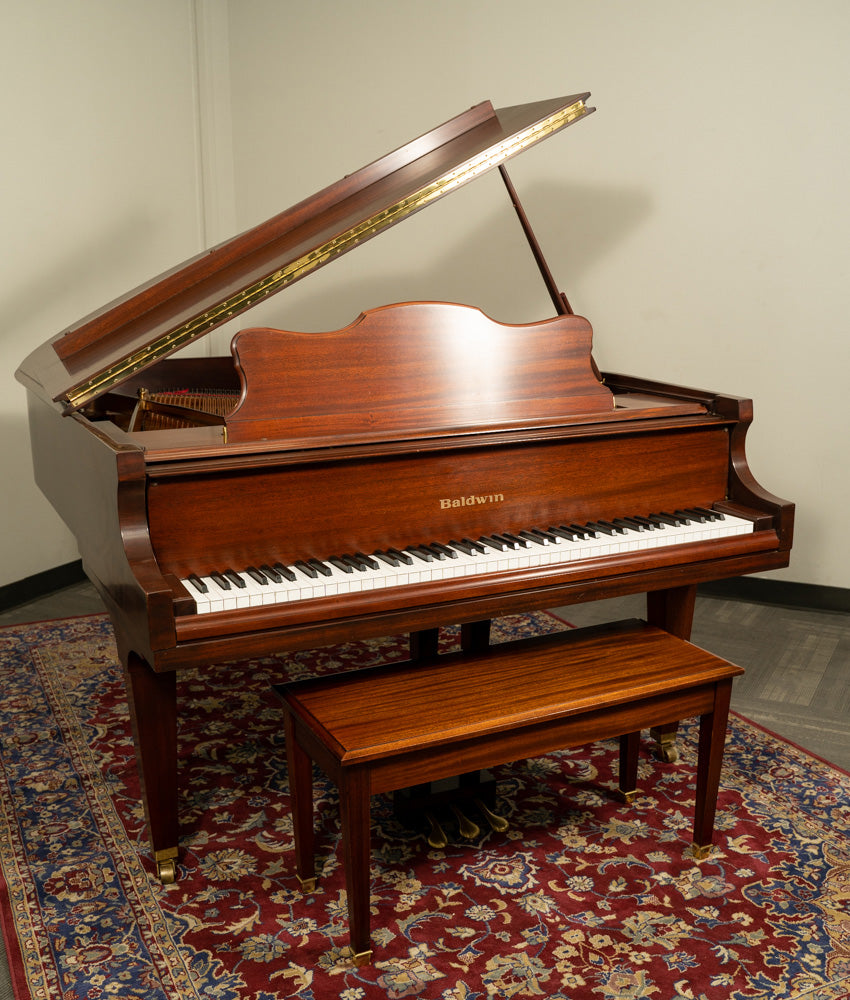 Baldwin 227 Grand Piano in Satin Mahogany Finish - Serial Number 357175 - Pre-Owned Luxury Piano for Home, Studio & Concert Hall Performances