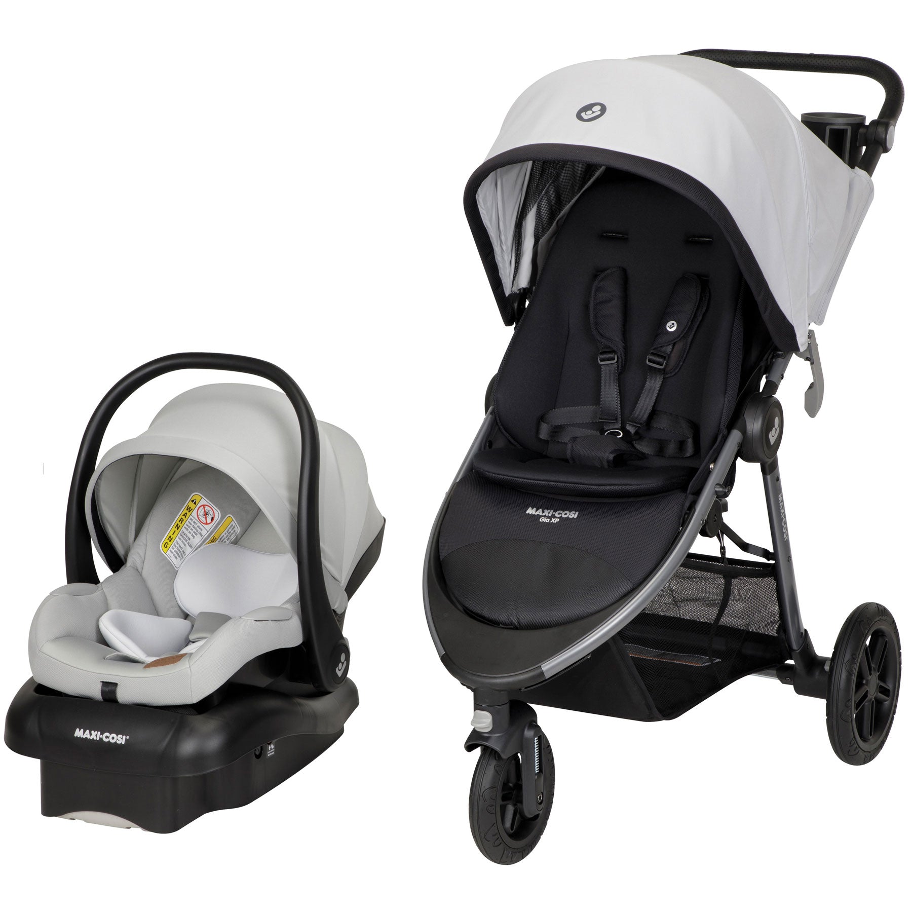 Maxi Cosi Gia XP Luxe 3-Wheel Stroller Travel System with Mico Luxe Infant Car Seat - Lightweight Compact Baby Stroller for Newborns to Toddlers | Perfect for Shopping, Travel & Daily Walks