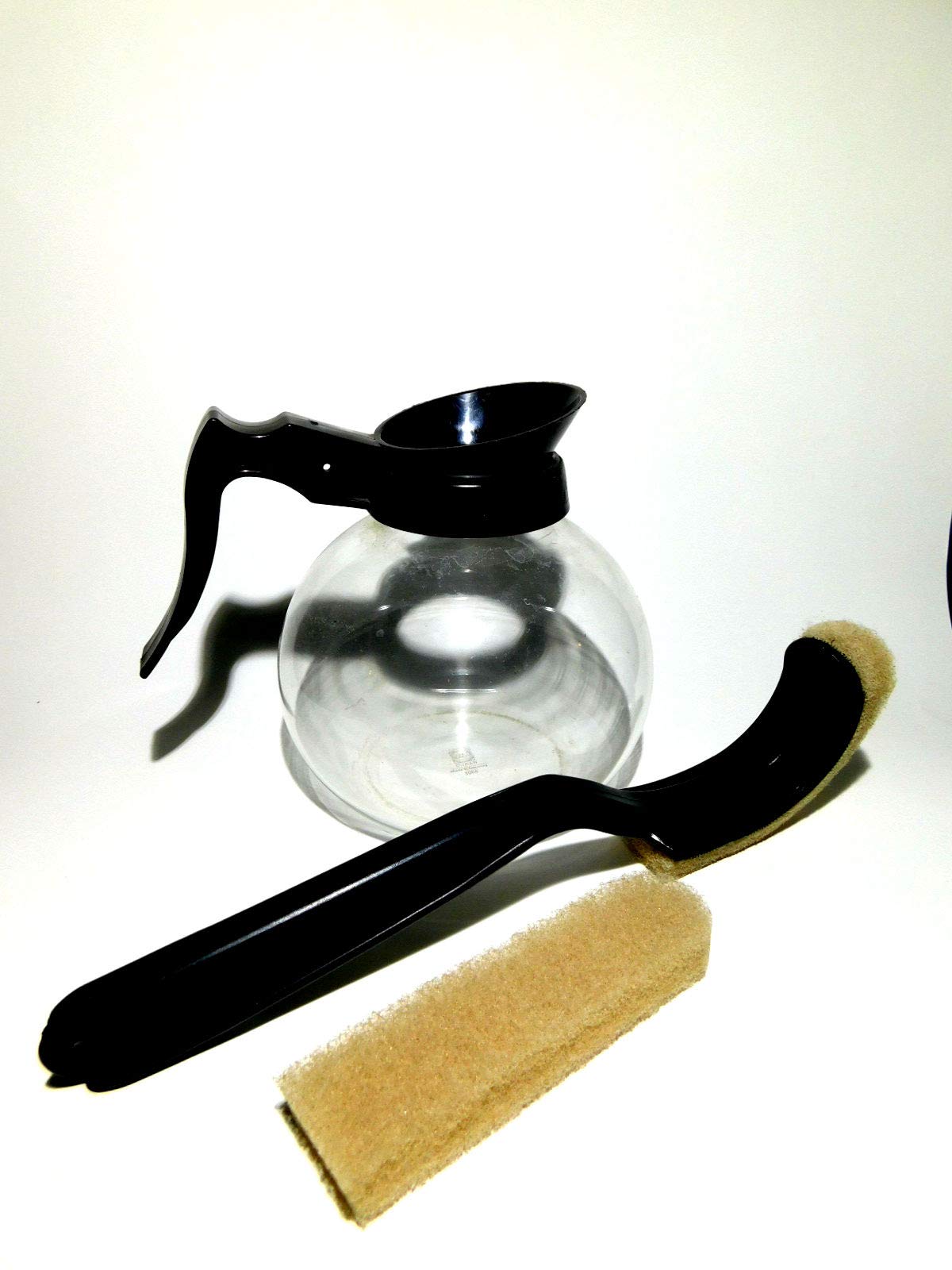 Bunn Coffee Pot Cleaning Brush - Curved Stain Remover Scrubber for Bunn Style Decanters | Easy to Clean Coffee Makers & Carafes for Home or Office Use