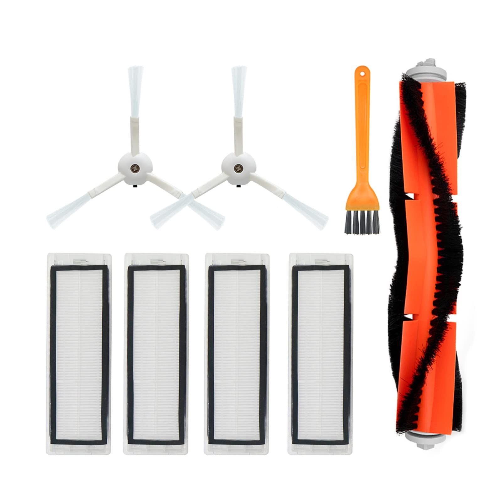 Xiaomi Roborock S50 S51 Vacuum Parts - HEPA Filter & Brushes for Home Cleaning (Chocolate)