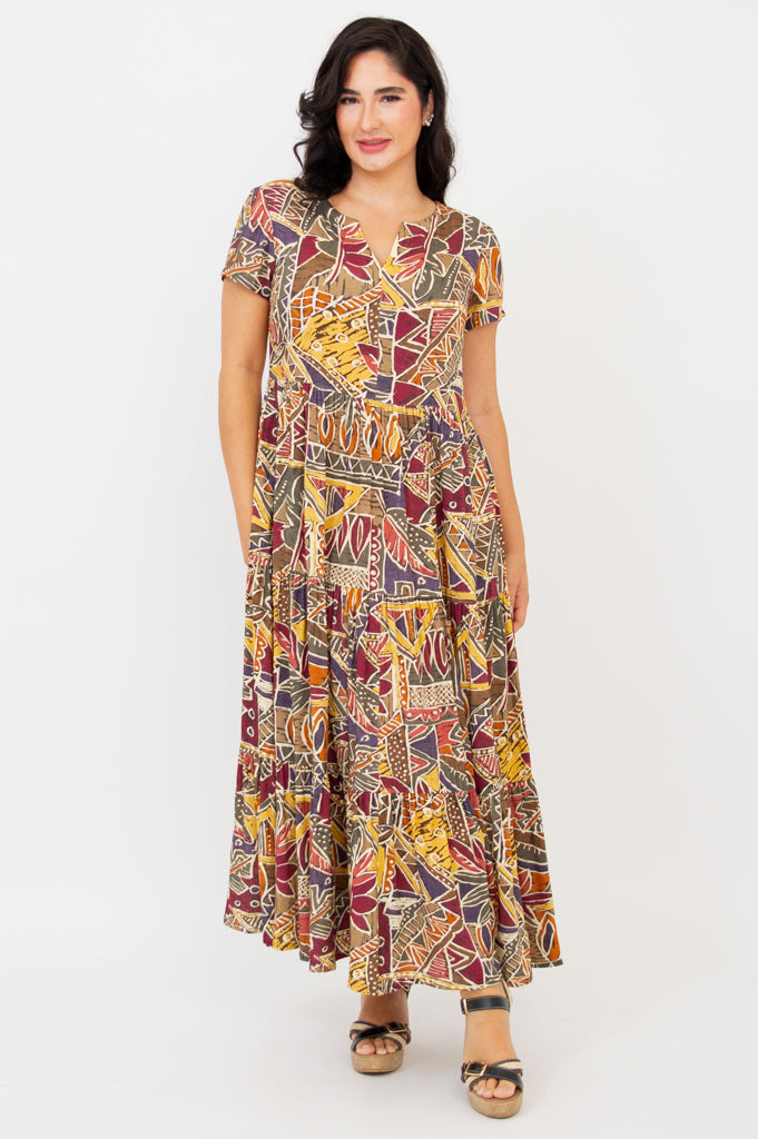 Laurita Women's Tropical Linen Bamboo Dress - Breathable & Comfortable Summer Dress for Beach, Vacation, and Casual Wear