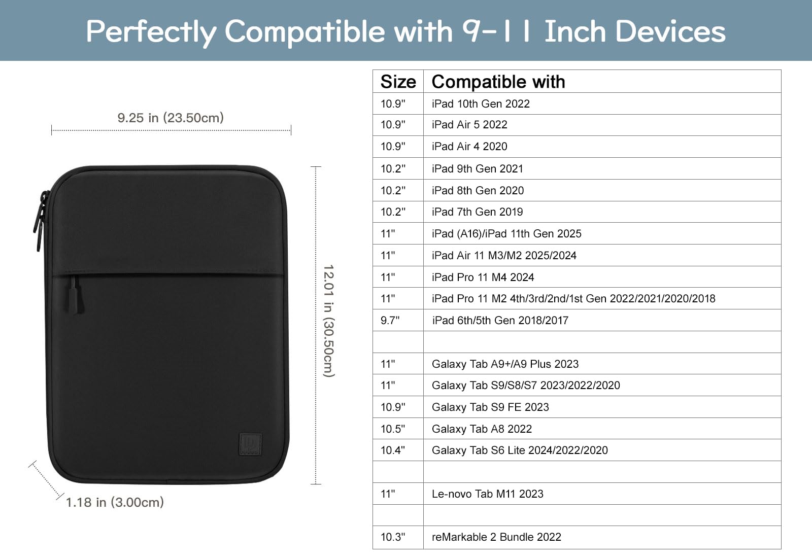 Dadanism 9-11 Inch Tablet Case for iPad 10th Gen 10.9