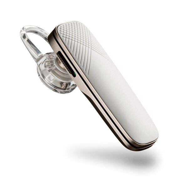 Plantronics Explorer 500 On-Ear Bluetooth Headphones - Wireless Stereo Headset with Noise Isolation, Built-in Mic for Calls - Perfect for Office, Commuting & Travel (White)