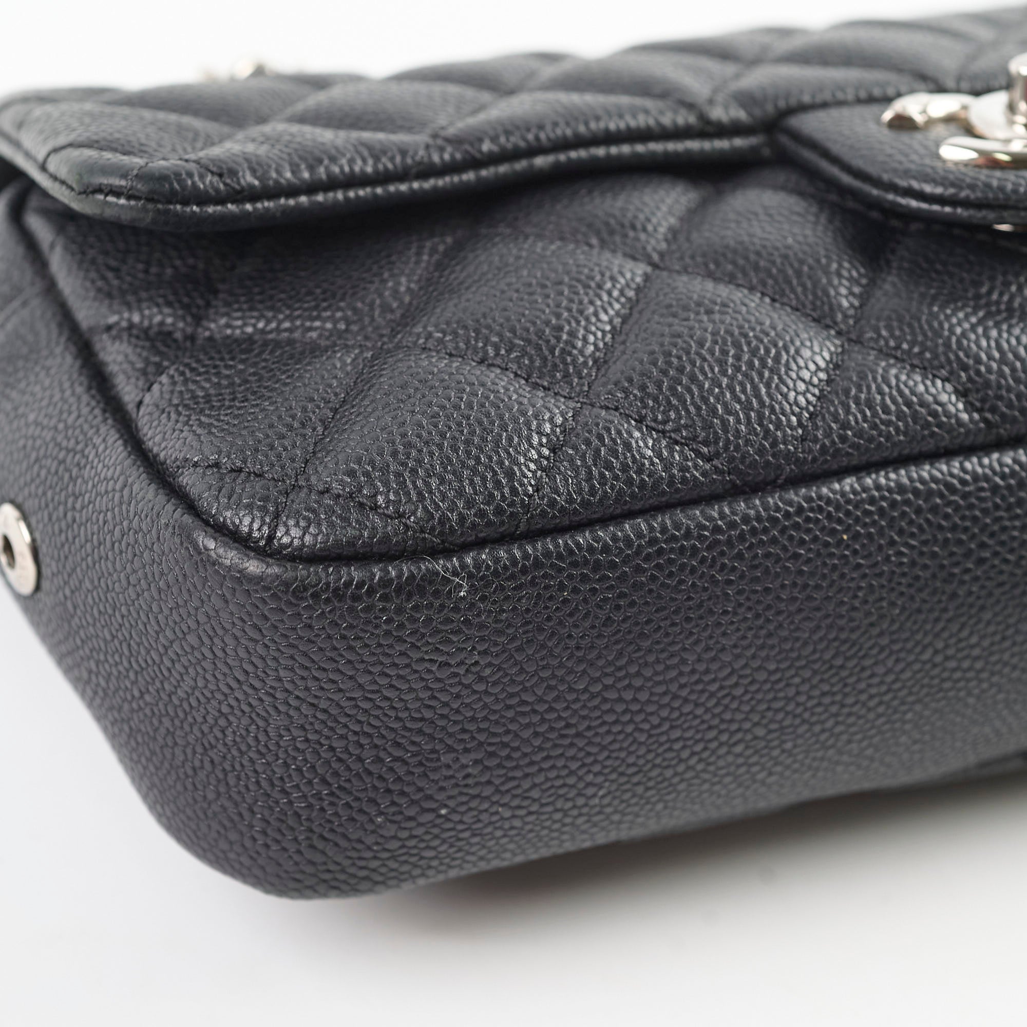 Chanel Classic Flap Bag Black Caviar Leather - Luxury Designer Handbag for Women, Perfect for Parties, Work & Everyday Use