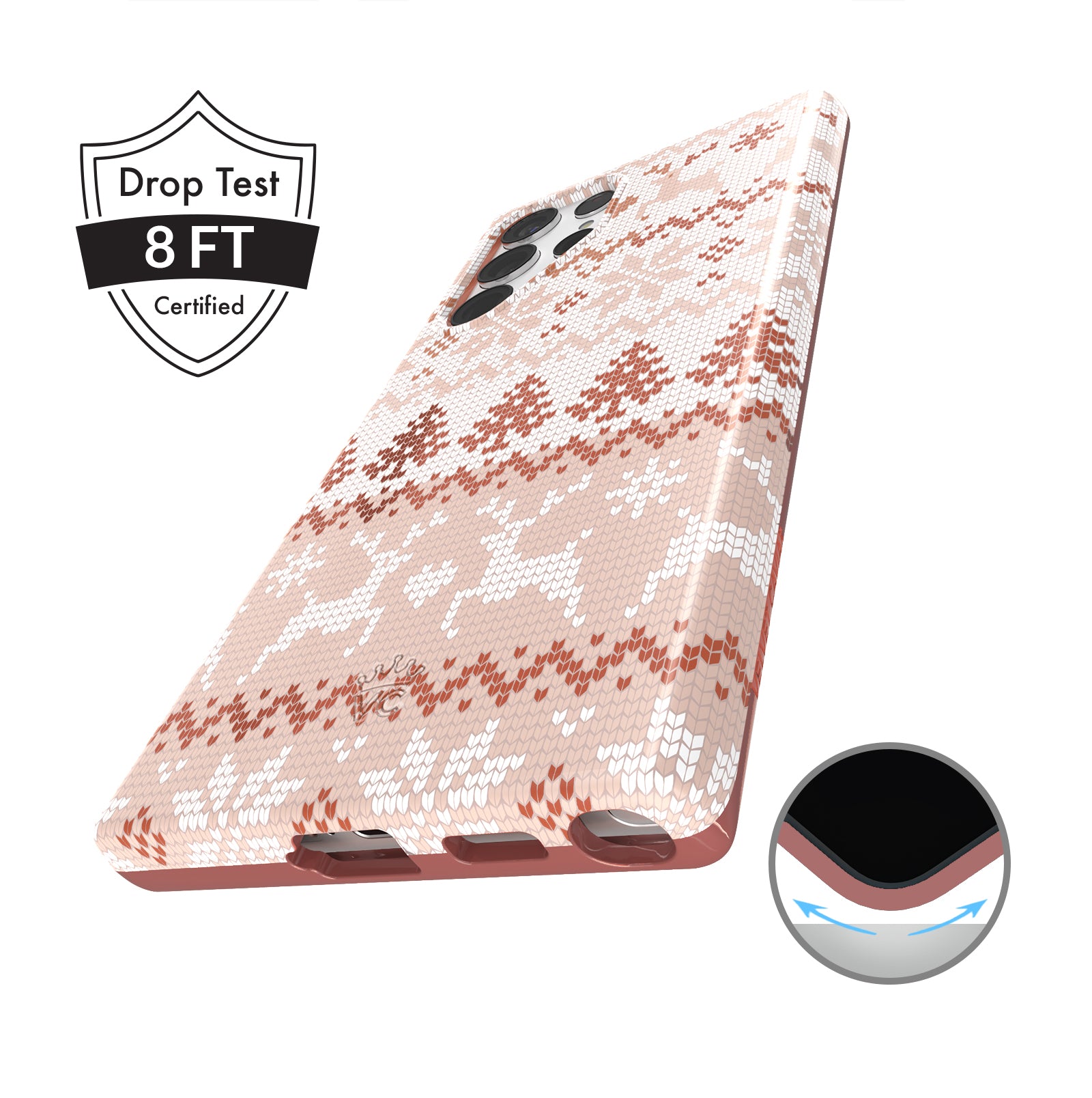 Soft & Cozy Chai Sweater Pattern Samsung Phone Case - Perfect for Fall Fashion & Everyday Protection