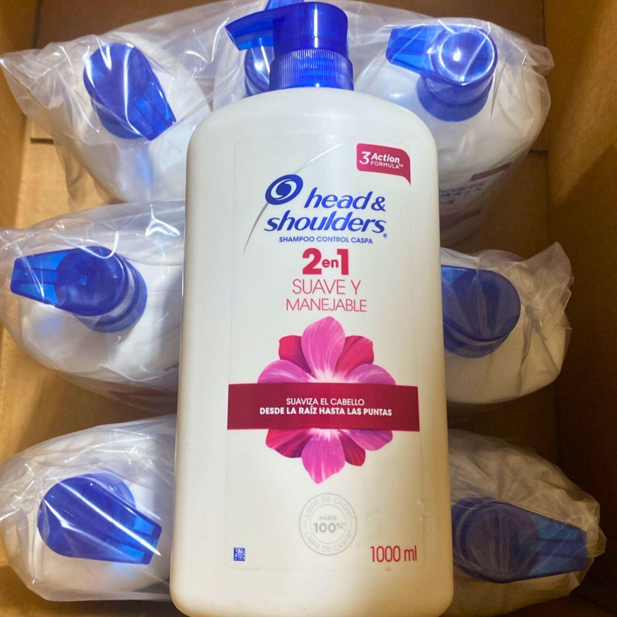 Head & Shoulders 2-in-1 Anti-Dandruff Shampoo & Conditioner - Soft & Manageable Hair - 33.8 oz (50-Pack Bulk) - Perfect for Salons, Gyms & Family Use