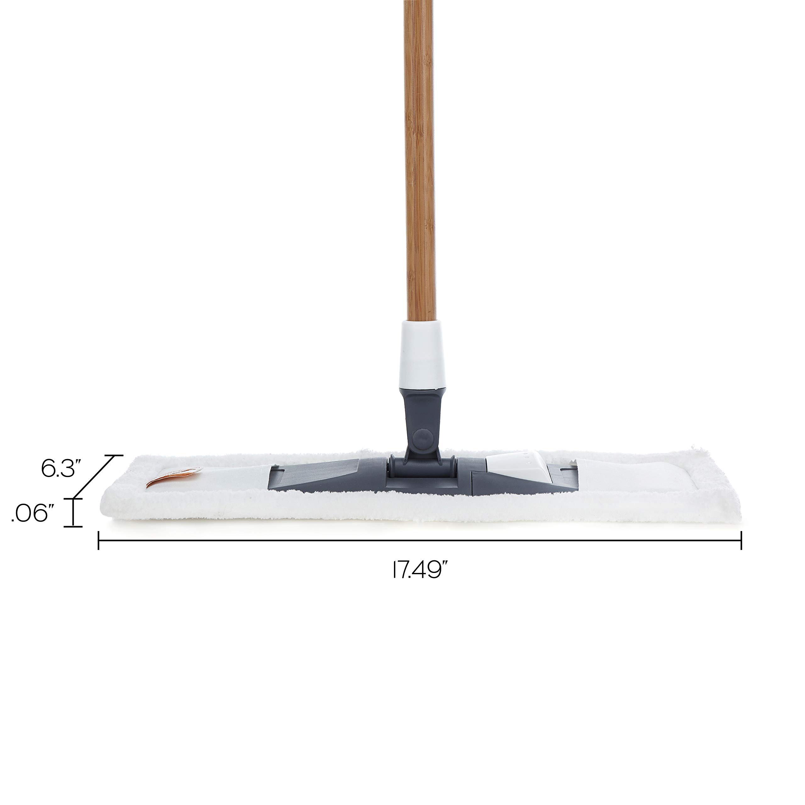 Full Circle Mighty Mop 2-in-1 Wet/Dry Microfiber Mop with Refillable Replacement Head - Perfect for Hardwood Floors, Tile & Laminate Cleaning