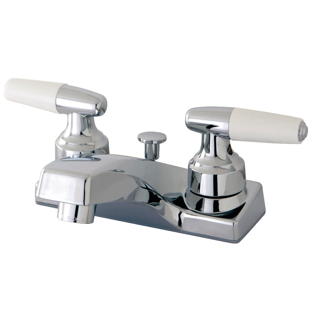 Kingston Brass FB201 4-Inch Centerset Bathroom Faucet - Chrome Finish, Single Handle, Water-Saving Design for Bathroom Sink & Vanity
